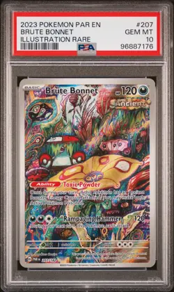 PSA 10 Brute Bonnet - 207/182 - Illustration Rare Paradox Rift Pokemon - Image 2