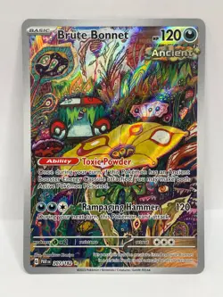 Brute Bonnet Illustration Rare Pokemon TCG Paradox Rift 207/182 - Image 1