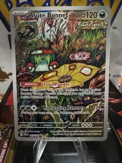 Brute Bonnet 207/182 Pokemon TCG SV04: Paradox Rift Illustration Rare NM - Image 1