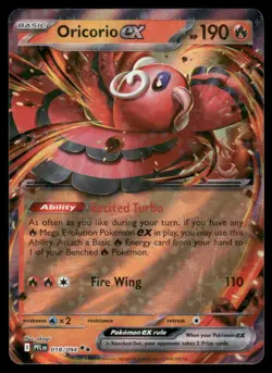 Pokemon Cards Oricorio ex 018/094 Phantasmal Flames Double Rare NM *2 - Image 1