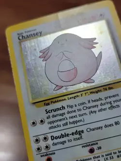 Chansey 3/102 - Holo Rare - Base Set Pokemon Card MP"-" - Image 2