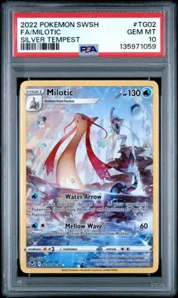 Pokemon TCG Milotic TG02/TG30 Silver Tempest Trainer Gallery PSA 10 - Image 1