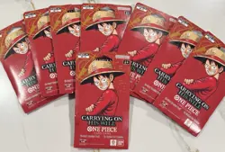 One Piece English OP13 Carrying On His Will booster pack x 8 - Image 1