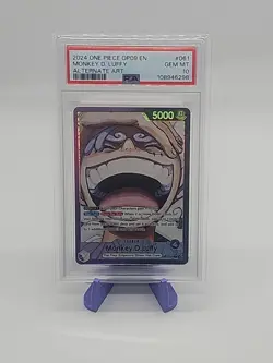 Monkey.D.Luffy (061) (Parallel) OP09-061 Emperors in the New World Foil PSA 10 - Image 1