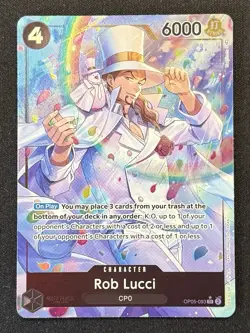 One Piece Awakening of the New Era Rob Lucci OP05-093 Alternate Alt Art SR NM - Image 1