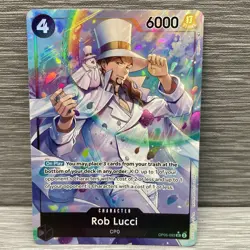 One Piece Awakening of the New Era Rob Lucci OP05-093 Alternate Alt Art SR NM - Image 1