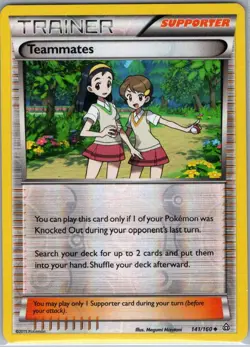 Teammates 141/160 Reverse Holo XY - Primal Clash - Pokemon Card - NM - Image 1