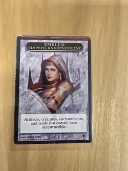 Emblem - Elspeth, Knight-Errant (LP) Double-Sided Token Modern Event Deck - Reg - Image 1