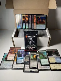 500 MTG Card Bulk Lot With Booster Pack, Foils and Rares/Mythics, No Dupes! - Image 1