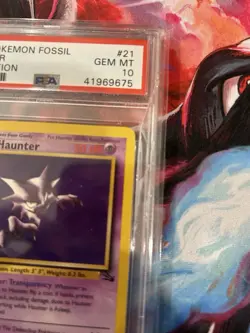 PSA 10 1st Edition Haunter Fossil - (21/62) GEM MINT 1999 Pokemon (Damaged Slab) - Image 3