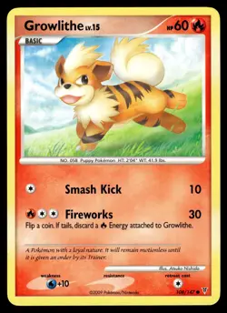 GROWLITHE - 108/147 Common Supreme Victors Pokemon LP - Image 1