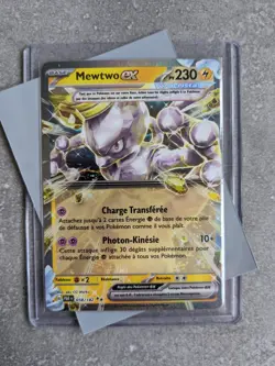 Carte Pokemon Mewtwo ex 058/182 PAR Faille Paradoxe FR - Image 1