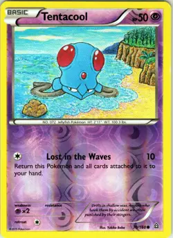 Tentacool 70/160 Common - Pokemon TCG XY: Primal Clash - Reverse Holo (NM) - Image 1