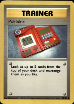 Pokedex 87/102 Uncommon Base Set WOTC Pokemon - Image 1