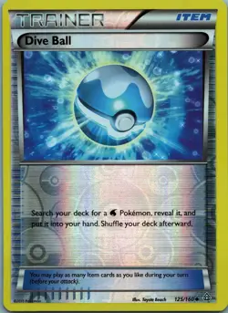 Dive Ball 125/160 Uncommon - Pokemon TCG XY: Primal Clash - Reverse Holo (NM) - Image 1