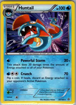 Huntail 50/160 Holo XY - Primal Clash - Pokemon Card - NM - Image 1