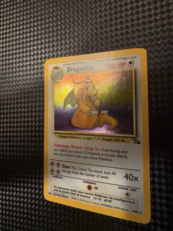 Pokemon TCG Dragonite 4/62 Fossil Holo Card - Image 3