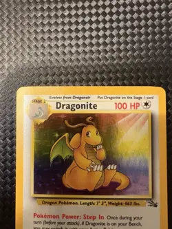 Pokemon TCG Dragonite 4/62 Fossil Holo Card - Image 4