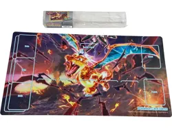 Pokemon Charizard Crystal Playmat TCG Pokemon Center Limited Edition - Image 1