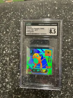 1998 Pokemon Amada Super DX D77 Raichu Hologram CGC 8.5 - Image 2