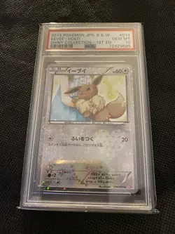 Psa 10 Eevee Holo Shiny Collection 1st Edition 014 Set BW Pokemon Japan - Image 3