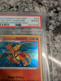 2022 Special Delivery Charizard Holo SWSH075 Pokemon Center UK - PSA 8 - Image 4