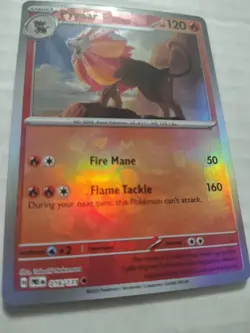Pokemon Holo Pyroar (Poke Ball Pattern) 016/131 Uncommon SV: Prismatic Evolut - Image 2