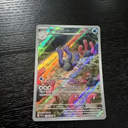 Pokemon TCG Wugtrio Scarlet & Violet: Paldean Fates 224/091 Holo Illustration R - Image 1