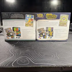 SEALED LOT 2 POKEMON ELITE TRAINER BOX ETB PALDEA EVOLVED + SURGING SPARKS - Image 2