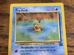 Pokemon Wotc Black Star Promo # 20 Psyduck,,not played - Image 2