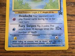 Pokemon Wotc Black Star Promo # 20 Psyduck,,not played - Image 3