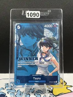 One Piece Winner Pack 2025 Vol 4 Tsuru OP06-051 Stamped Promo (1090) - Image 1