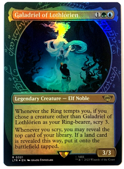 MTG Galadriel of Lothlorien *SHOWCASE FOIL* The Lord of the Rings 0321 NM Rare - Image 1