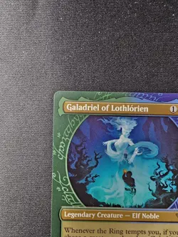 Galadriel of Lothlorien Lord of the Rings LTR MTG Magic Card Showcase Foil 0321 - Image 2