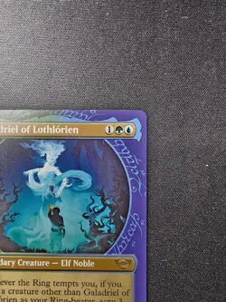Galadriel of Lothlorien Lord of the Rings LTR MTG Magic Card Showcase Foil 0321 - Image 3
