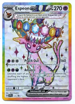 Espeon ex 175 - Pokemon TCG - Prismatic Evolutions Black Star Promo - M/NM - Image 1