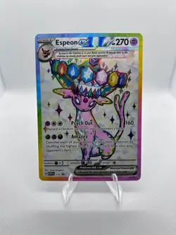 Pokemon TCG Espeon Ex 175 Full Art Prismatic Evolutions Black Star Promo NM - Image 1