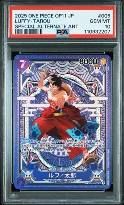 Special Alternate Art Luffy-Tarou One Piece OP11 Japanese SP ST18-005 SR PSA 10 - Image 1