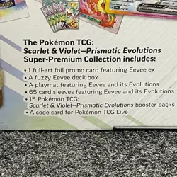 Pokemon TCG: Scarlet & Violet Prismatic Evolutions Super Premium, Worn Box - Image 4