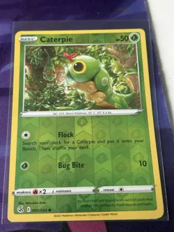 Caterpie- 001/264 Fusion Strike - Reverse Holo Nm Pokemon Card! - Image 1