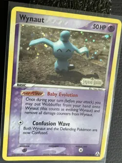 Wynaut 71/92 Legend Maker REVERSE HOLO Stamped Pokemon Card 2006 LP+ NM- - Image 2