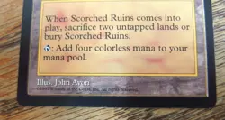 Scorched Ruins - Weatherlight - Magic The Gathering - MTG - Land - Image 2