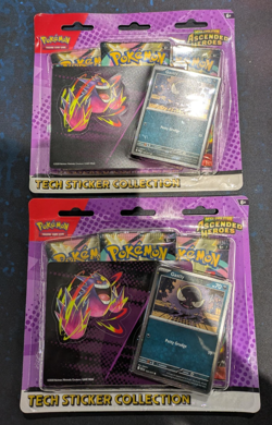 2x Pokemon Ascended Heroes Gastly Tech Sticker Collections (6x Boosters) - New - Image 1