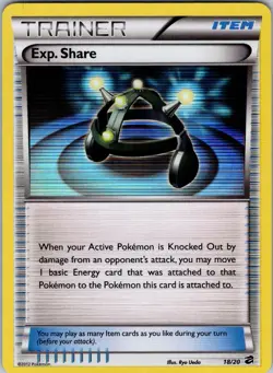 Exp. Share 18/20 Dragon Vault Holo Pokemon TCG NM - Image 1