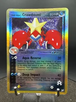 Crawdaunt 2/95 Holo Rare 2004 Pokemon Team Magma Vs Team Aqua Card - Image 1