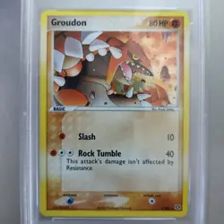 Groudon Holo 5/106 Ex Emerald PSA 8 Collectible Graded Pokemon Card 2005 TCG - Image 5
