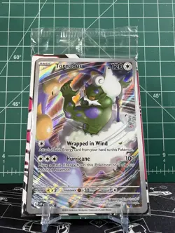 Pokemon Sealed Tornadus 210 Black Star SV Scarlet Violet White Flare Promo Card - Image 1