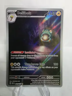 Pokemon TCG Bellibolt Obsidian Flames Holo Card 201/197 Illustration Rare NM - Image 1