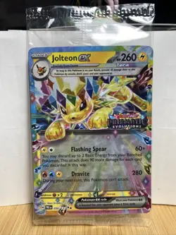 Pokemon Promo Prismatic Evolutions Stamped Jolteon Ex Card Rare Sealed 30/131 - Image 1