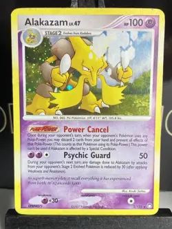 Alakazam Holo-Rare -2/123 Mysterious Treasures - Pokemon TCG MP - Image 3